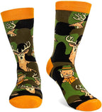 Funny Socks for Men Women - Novelty Letter Print Fun Crew Socks, Breathable Colorful Dress Sock Festival Gifts