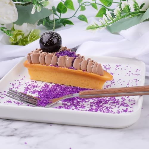 Purple Sprinkles for Baking, Purple Sanding Crystal Sugar 130g/4.59oz, Cupcake, Cookie and Donuts Toppings, Wedding, Birthday Party Supplies
