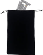 Portable Folding Cane Storage Bag, Flannel Walking Sticks Protective Pouch Travel Organizer for Disabled Elderly
