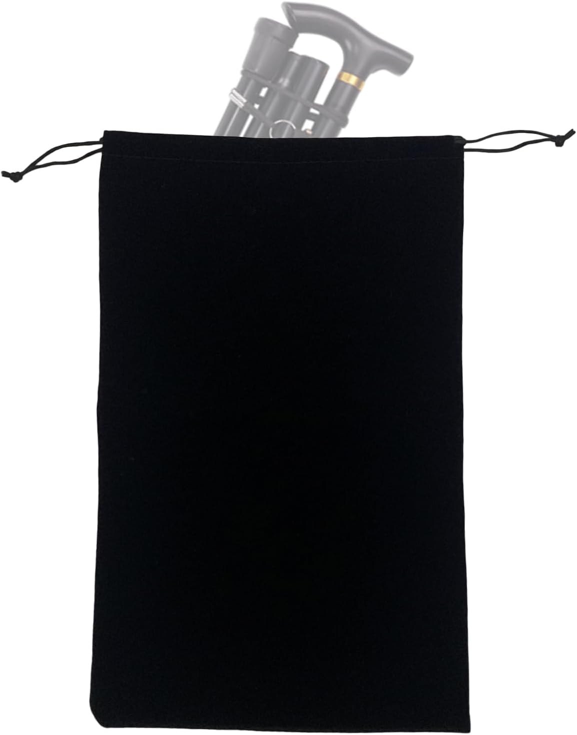 Portable Folding Cane Storage Bag, Flannel Walking Sticks Protective Pouch Travel Organizer for Disabled Elderly