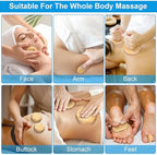 Bamboo Massage Stone Sets for Body Shaping,Bamboo Massage Sticks Sets for Back,Guasha Massage Sticks for Relax Muscles
