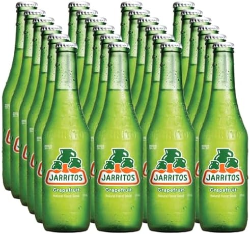 Jarritos Soda, Grapefruit, Bottle, 12.5 Fl Oz (Pack of 24)