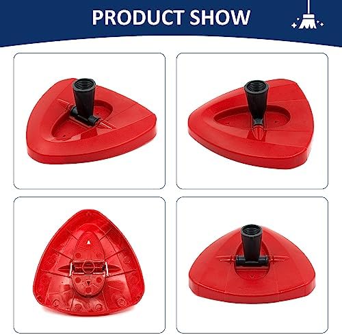 Spin Mop Replacement Head Base Compatible with Oceda EasyWring 1-Tank System Mop Rotating Triangle Mop Head Cover Replacement Rotating Mop Base Plastic Base for Spin Mop Accessories