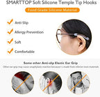 Silicone Eyeglasses Temple Tips Sleeve Retainer, Anti-Slip Elastic Glasses Ear Grip Comfort Eyeglasses Retainers Behind The Ears for Reading Glasses Sunglasses