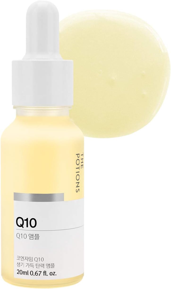 The Potions Coenzyme Q10 Face Serum – Hydrating Facial Serum for Women & Men, Energizes Dull Skin, Customizable Minimal Formula, Multi-Use Skincare for Dry Skin, 0.67 fl oz