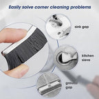 Koxuky Crevice Cleaning Brush, Hard Bristle Small Cleaning Brushes, Grout Cleaner Brush, Toilet Brush, Scrub Brush for Shower Tile, Skinny Gap Cleaning Tools for Household Use, Bathroom, Kitchen (3)