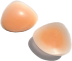 Pair Concave Silicone Breast Form, Triangle Mastectomy Prosthesis Bra Inserts Enhancer Pads
