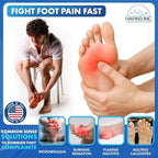 Metatarsal Pads for Women & Men - Medium (Pack of 6) - Reusable Forefoot Pads - Self-Adhesive Shoe Inserts for Mortons Neuroma, Metatarsalgia, Ball of Foot Pain