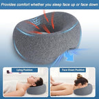 Face Down Pillow – Massage Headrest for Bed, BBL Pillow After Surgery Post Eye Surgery Recovery, Relieves Neck Pain, Comfortable Massage Headrest, Stomach Sleeping Pillow, Donut Pillow