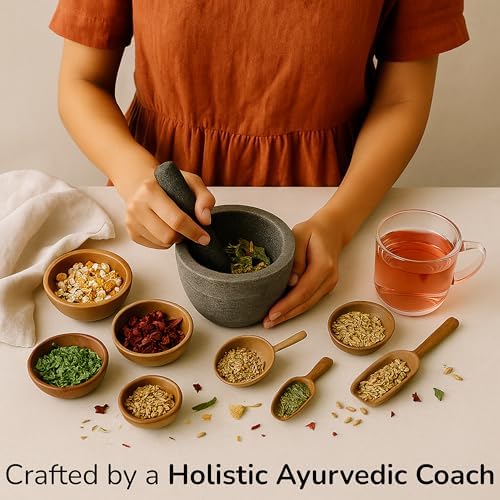 Gut Chakra | Artisanal Ayurvedic Herbal Loose-Leaf Tea | Hand-Blended in Small Batches | Caffeine-Free | Ginger, Fennel, Licorice, Cinnamon & Hibiscus | Post-Meal Digestion Ritual Blend | 20 Cups | 1.4 oz