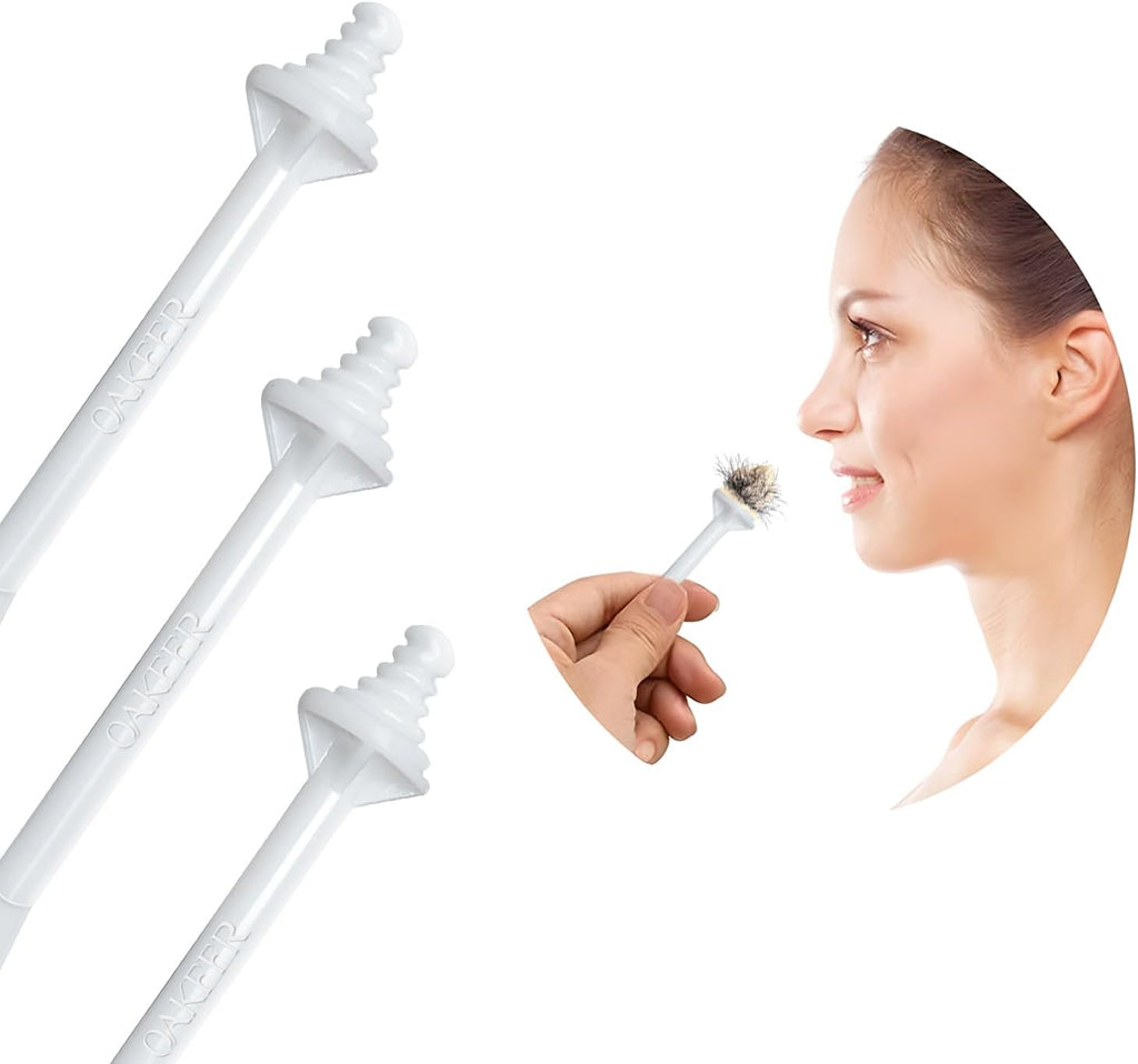 OAKEER Hair Remover 40 Pcs Nose Wax Sticks for Nostril Nasal Cleaning Ear Hair Removal