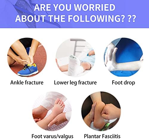 GHORTHOUD Kids AFO Drop Foot Brace for Child Toddler Ankle Foot Orthosis Pediatric Afo Night Splint Walking with Shoes or Sleeping Othopedic Drop Foot Support for Children (X-Large-Left)