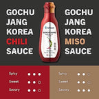 Gochujang Korean Chili Sauce [7.5 oz, Pack of 2] – Medium Hot Squeeze Bottle | Korean Hot Pepper Paste Sauce for Bibimbap, Tteokbokki, Stir-Fry, Noodles, Rice & More – Vegan, Gluten-Free - O’food