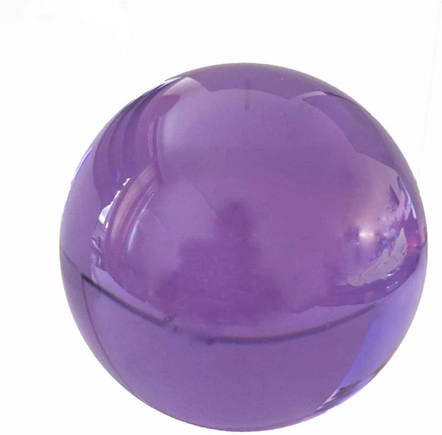 60mm Beautiful Home Decoration Glass Sphere Magic Pink Crystal Crystal Paperweight Ball-60mm_Lilac