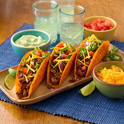 Old El Paso Bold Taco Dinner Kit with Nacho Cheese Flavored Stand 'N Stuff Taco Shells, Taco-Sauce, and Seasoning Mix, 10 Ct, 9.5 oz (Pack of 2)