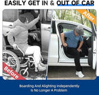 4 in 1 Car Door Handle Assist for Elderly 2PCS - Multifunction Car Transfer Aid - Help Elderly Get Out of Car, Auto Cane Portable Vehicle Support Handle for Seniors, Handicapped, Max 450 Pounds