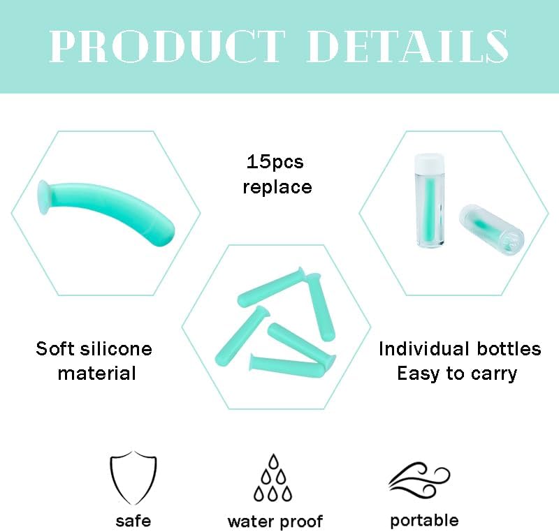 15 Pcs Contact Lens Remover Tool for RGP Scleral Lenses Hard Eye Contact Remover Plunger Suction Cup Lens Inserter Tools,Green