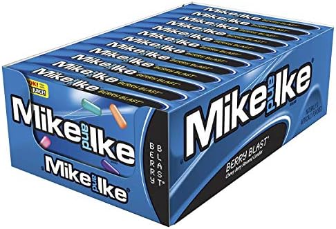 Mike and Ike Candy, Berry Blast, 5oz Theater Box, Pack of 12