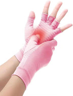 Copper Compression Arthritis Gloves, Best Copper Infused Glove for Women and Men, Fingerless Arthritis Gloves, Pain Relief and Healing for Arthritis, Carpal Tunnel, 1 Pair