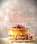 Personalized Happy birthday custom number and name cake topper, b-day topper, Custom Cake sign, topper for any age, Fun birthday topper For him or her