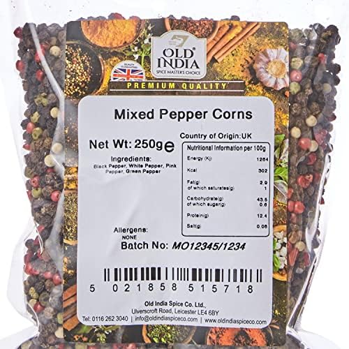 Old India Mixed Pepper Corns 250 g