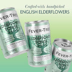 Fever-Tree Elderflower Tonic Water – Premium Mixer for Cocktails and Mocktails, 24 x 5.1 fl oz Cans – Naturally Sourced, Non-GMO