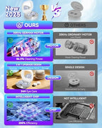 2025 Upgraded Ultrasonic Contact Lens Cleaner【50KHz Germany Super Motor】【Top1 Intelligent Chip-Smart Modes】 Gentle Cleaning & 99% Brightness, Portable Soft Contact Lens Care Tools Home Travel (Grey)