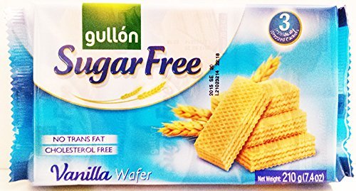 GULLON SUGAR FREE VANILLA WAFER COOKIES 7.4 oz/210 g by Gullon