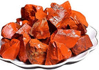 Red Jasper Raw Crystals, Large 1.25-2.0" Healing Crystals Natural Rough Stones Crystal for Tumbling, Cabbing, Fountain Rocks, Decoration, Polishing, Wire Wrapping, Wicca & Reiki