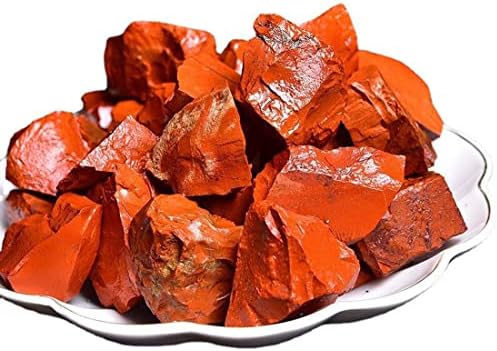 Red Jasper Raw Crystals, Large 1.25-2.0" Healing Crystals Natural Rough Stones Crystal for Tumbling, Cabbing, Fountain Rocks, Decoration, Polishing, Wire Wrapping, Wicca & Reiki