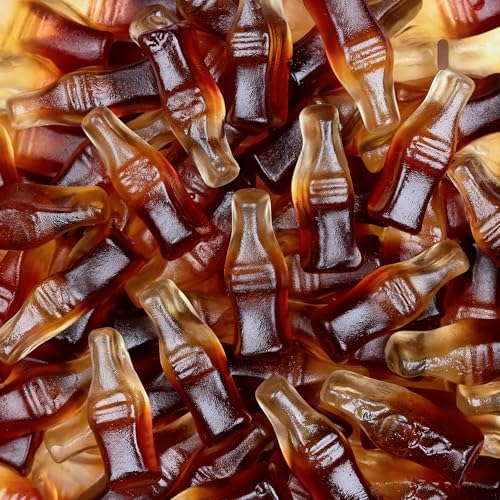 Kervan Candy Bebeto Cola Bottles - Soft & Sweet Gummy Candy Bulk for Kids, Gift Snacks and Parties - Kervan Cola Bottle Gummies Big Party Size Bag (5 lbs)