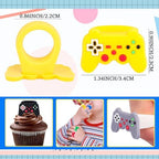 30pcs Video Game Cupcake Toppers Videos Gaming Cupcake Toppers Picks for Kids Baby Shower Video Theme Party Decorations Supplies (Video)