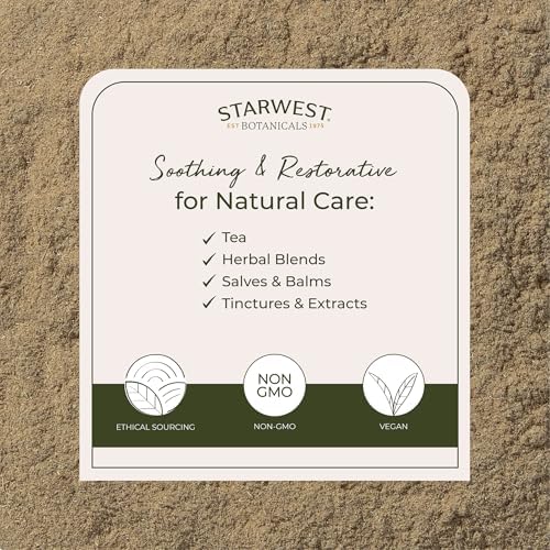 Starwest Botanicals Organic Yarrow Flower Powder - Dried Herb for Tea, Certified Kosher, Non-GMO - 4 oz Pouch