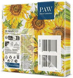 Paw Napkins 3-Ply (33 x 33 cm) I Pack of 20 I Perfect for Birthdays, Parties, Meetings I Autumn Table Decoration I Colourful Paper Napkins - Sunflowers Yellow Petals I Dancing Sunflowers