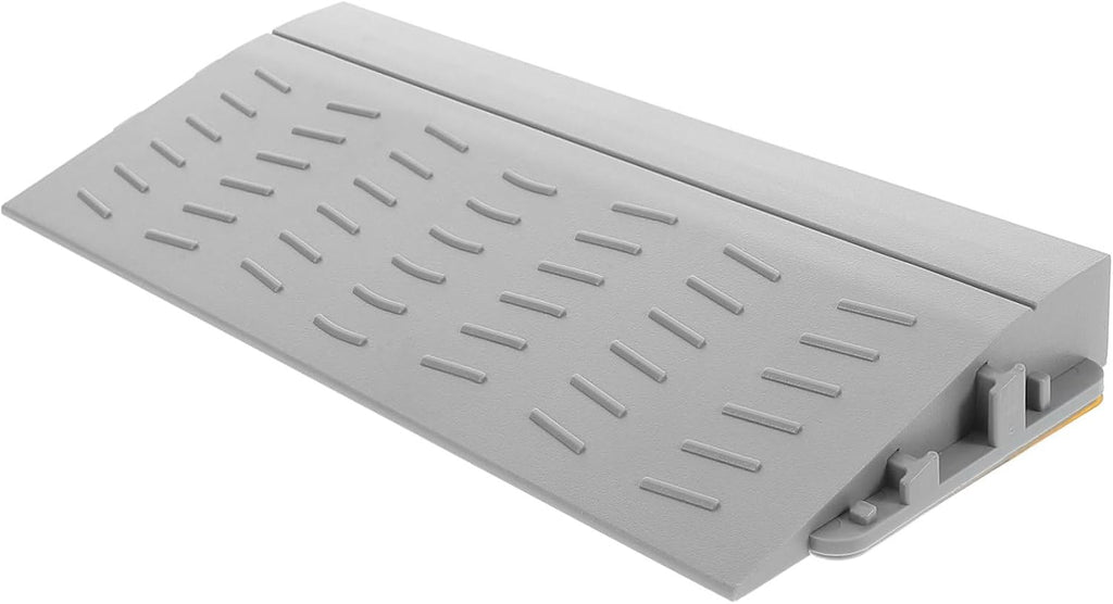 IMIKEYA Ramps for Wheelchairs and Rise Reducer Ramp Easy Installation Non-Slip Solid Design for Steps Driveways and Curbs Grey for Mobility Scooters and Strollers