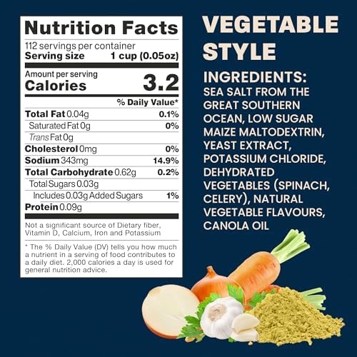 Massel Vegetable Style Bouillon Powder | 5.9 oz | Plant Based Broth & Soup Base | Gluten & Dairy Free, Vegan