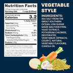 Massel Vegetable Bouillon Powder - Plant Based, Gluten Free, Low FODMAP, Fat Free, MSG Free, Dairy Free, Non-GMO & No Animal Content - All Natural Soup Base Seasoning for Ramen, Soup & Stew (1 Can, 168g)
