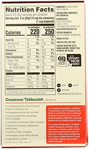 365 by Whole Foods Market, Organic Couscous, 10 Ounce (Pack of 2)