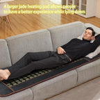 Far Infrared Heating Pad, Natural Jade and 2 Different Tourmaline Heating Pad, Electric Heating Pads for Back Neck Shoulders and Abdomen, Auto Shut Off Function (72" X 24")