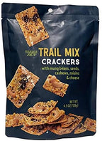 Trader Joe's Trail Mix Crackers with Mung Beans, Seeds, Cashews, Raisins & Cheese - 4.5oz (128g)-set 4