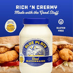 Blue Plate Real Mayonnaise, Homestyle Mayo For Chicken Salad to Deviled Eggs, 30 Fl Oz Jar (Pack of 1)