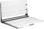 Wall Mount Shower Seat 18", Shower Bench Wall Mount for Inside Shower, Fold Down Shower Seat, Shower Seats for Adults