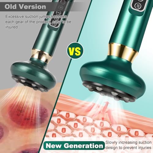 Anti Cellulite Massage Tool, Electric Cellulite Remover for Legs, Cellulites Massager with 12 Suction Modes, Cupping Machine, Rechargeable & Cordless