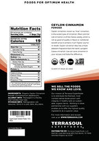 Terrasoul Superfoods Organic Ceylon Cinnamon Powder, 16 Oz - Lab-Tested for Authenticity | Premium Quality and Flavor…