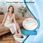Ionic Foot Bath Detox Machine, Portable Ionic Detox Foot Bath Spa Machine Ion Cleanse Controller for Home Travel Holiday
