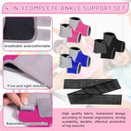 2 Pairs Kids Ankle Brace Set, Children Foot Support Stabilizer Wraps Protector Guard, Ankle Support Elastic Kids Compression Socks, for Plantar Fasciitis, Swelling, Injury Recovery
