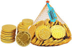 Milk Chocolate Coins, 2-Pack Large Mesh Bag contains 70 Half Dollar Coins, for ST. Patrick's Day Made with Premium Nut-Free Belgian Chocolate, Kosher Certified Dairy, Approx. 70 Chocolates Per Bag Total 140 Coins