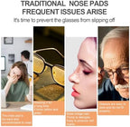 Glasses Nose Pads Replacement and Repair Kit, 25 Pairs Ultra Soft Silicone Nose Pads for Glasses, Non-Slip Eyeglass Nose Pads, Universal Fit Comfort Nose Pads Reduce Pain,Prevent Slipping