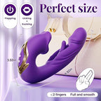 4-in-1 Pelvic Floor Activator, Pelvic Floor Trainer, Stretching and Vibration, IPX7 Waterproof Quiet Design (Purple)