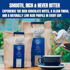 Cafe Blue – 100% Authentic Jamaica Blue Mountain Coffee from Clifton Mount Estate, Medium Roast Whole Bean, Premium Arabica Beans, Bag of 16 Ounces (1 Pound, 454 Grams)